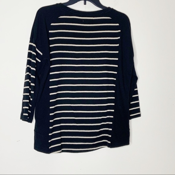 Madewell long sleeve stripe blouse. Size M - Picture 3 of 5